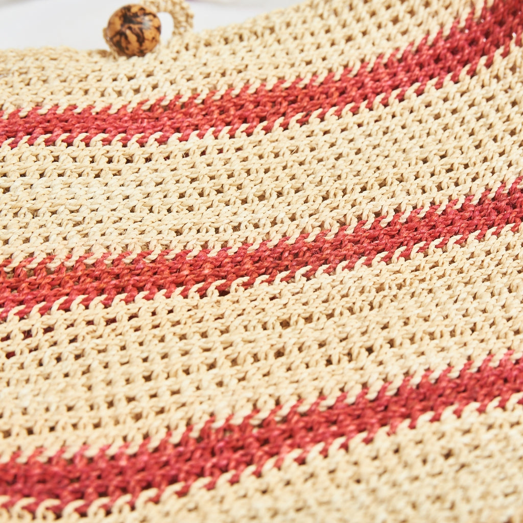 Bolsa Médio Artesanal de Fibra Natural