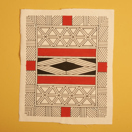 Pintura em Tela para Decoração de Parede Kuikuro