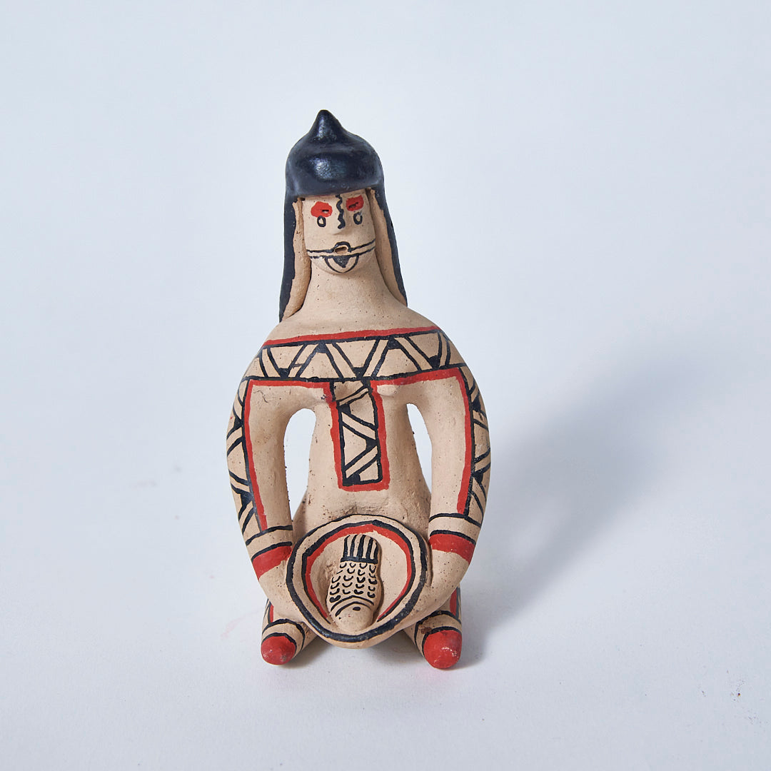 Boneca de cerâmica Ritxoko Povo Karajá