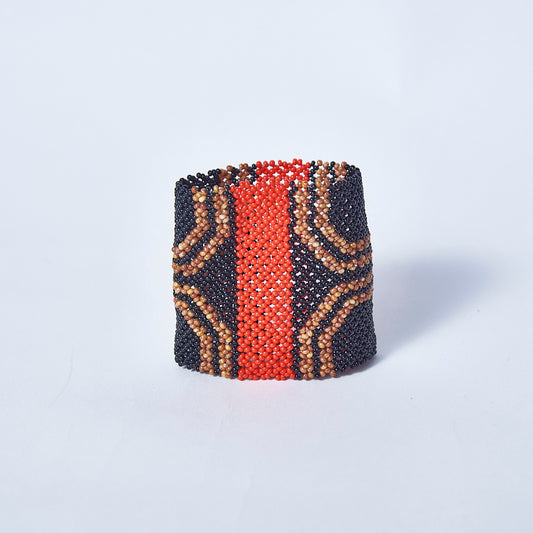Pulseira de Miçanga Colorida fio Elástico Povo Waura
