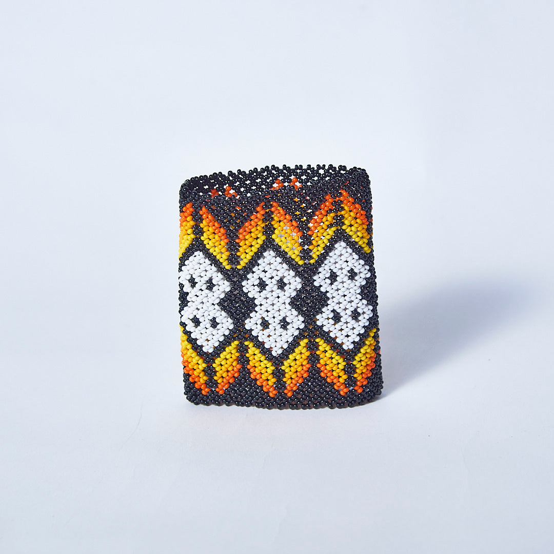 Pulseira de Miçanga Colorida fio Elástico Povo Kamayurá