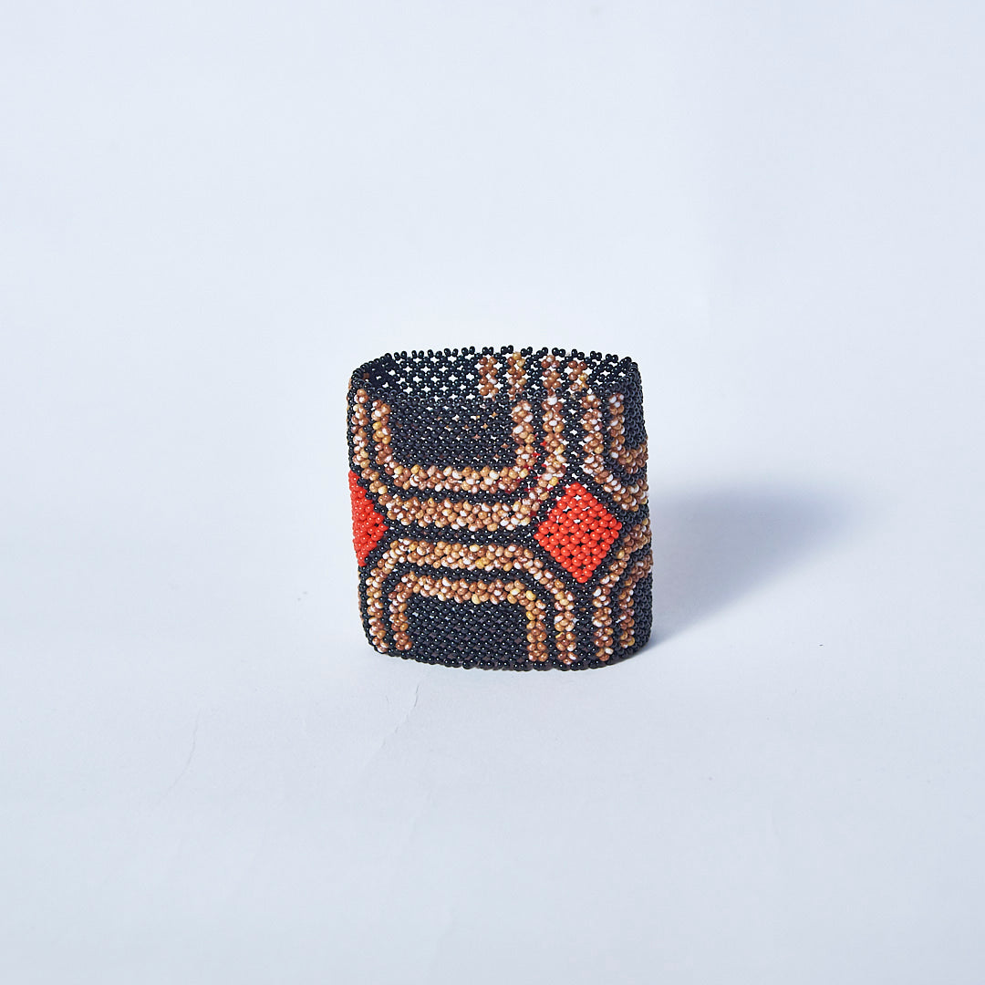 Pulseira de Miçanga Colorida fio Elástico Povo Waura