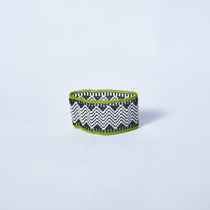 Pulseira de Miçanga Colorida fio Elástico Povo Waura