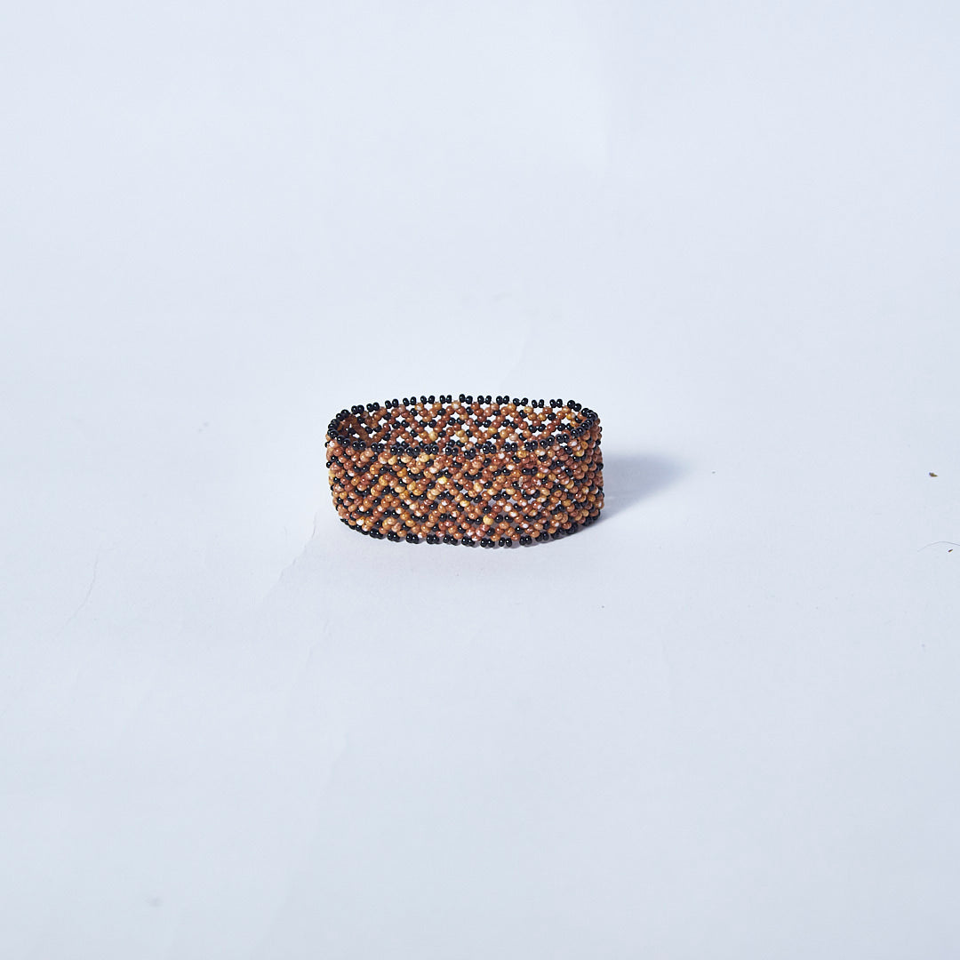 Pulseira de Miçanga Colorida fio Elástico Povo Waura