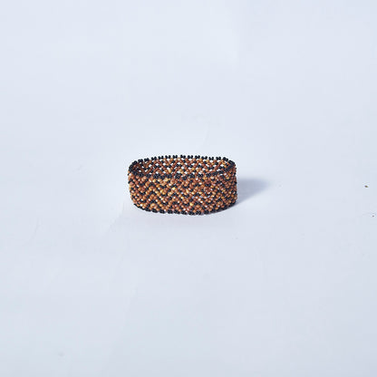 Pulseira de Miçanga Colorida fio Elástico Povo Waura