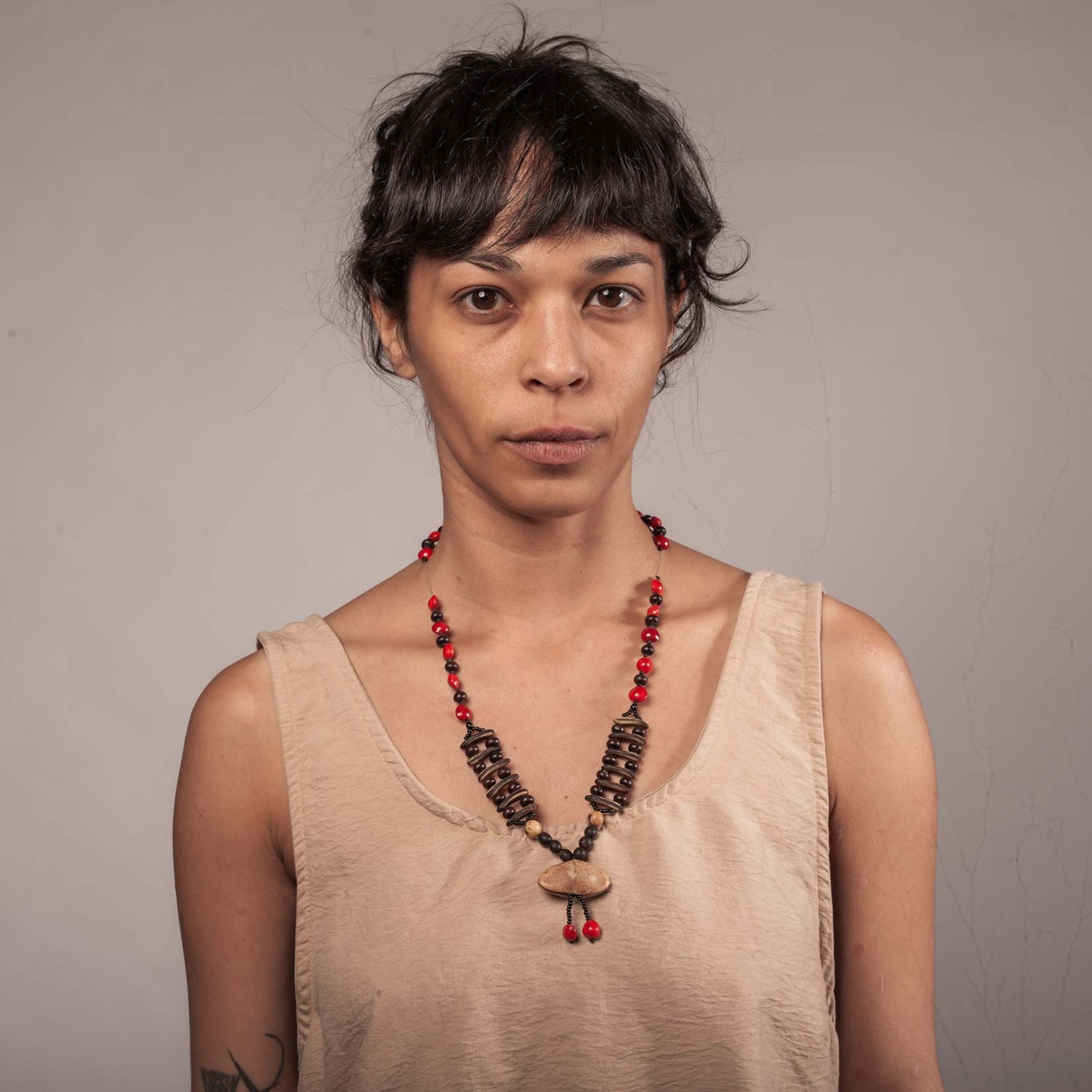 Colar Indígena de Sementes Povo Apiaká