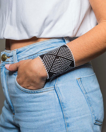 Pulseira de Miçanga fio Elástico Povo Kamayurá