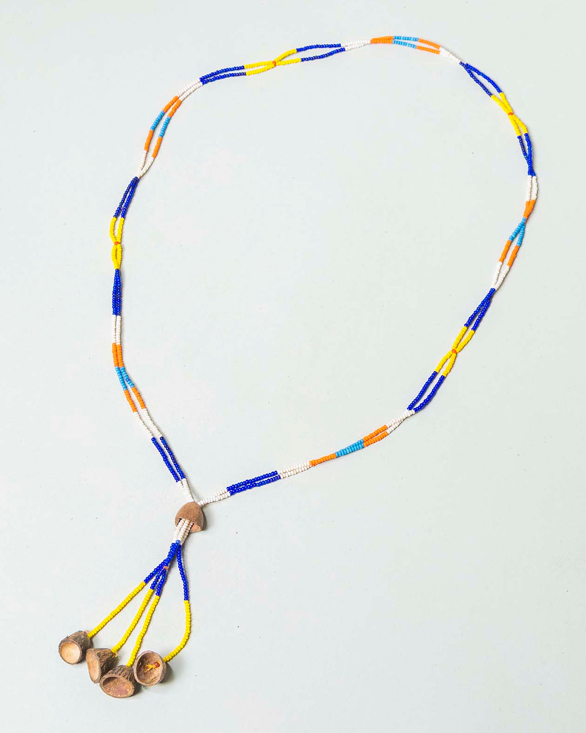 Colar de Miçanga e Fibra Povo Kanela