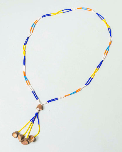 Colar de Miçanga e Fibra Povo Kanela