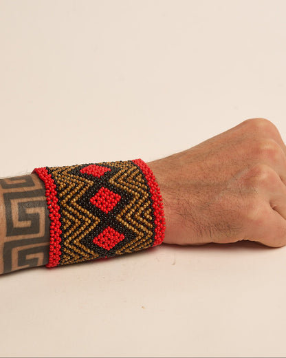 Pulseira de Miçanga fio Elástico Povo Kamayurá