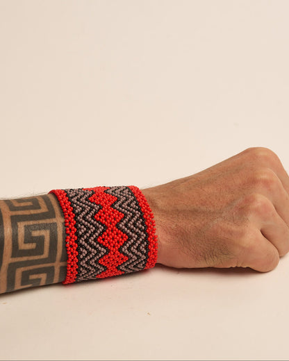 Pulseira de Miçanga fio Elástico Povo Kamayurá