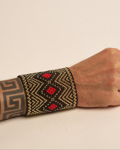 Pulseira de Miçanga fio Elástico Povo Kamayurá