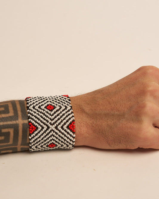 Pulseira de Miçanga fio Elástico Povo Kamayurá