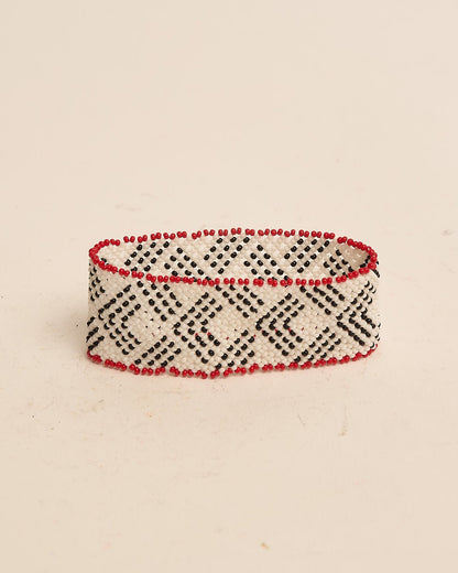 Pulseira de Miçanga Fio Elástico Povo Waura