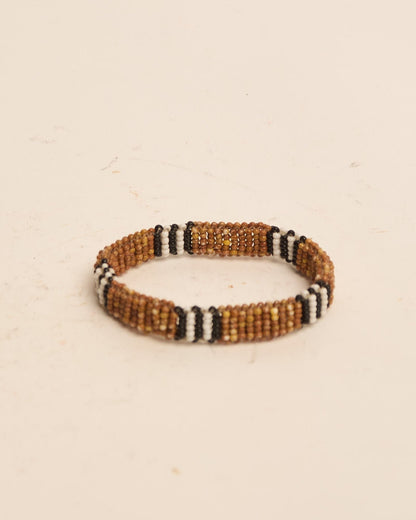 Pulseira de Miçanga Fio Elástico Povo Waura