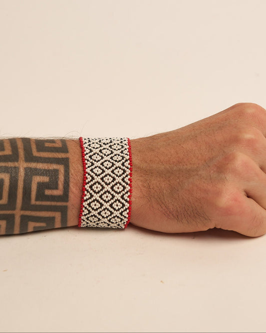 Pulseira de Miçanga Fio Elástico Povo Waura