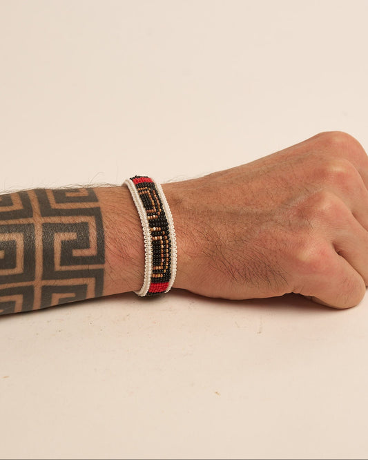 Pulseira de Miçanga Fio Elástico Povo Waura