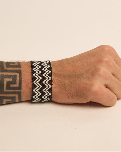 Pulseira de Miçanga Fio Elástico Povo Waura