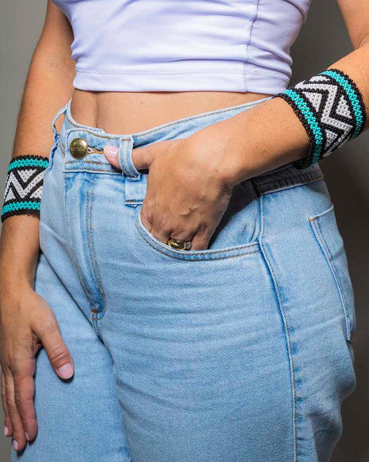 Pulseira de Miçanga fio Elástico Povo Kamayurá