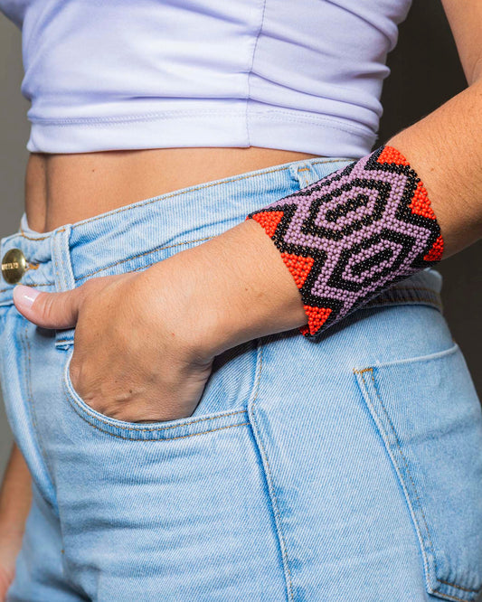 Pulseira de Miçanga fio Elástico Povo Kamayurá
