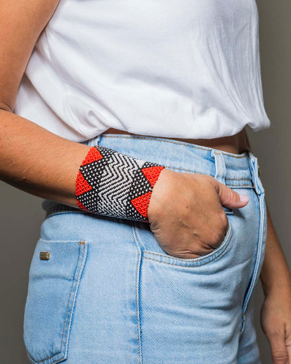 Pulseira de Miçanga fio Elástico Povo Kamayurá