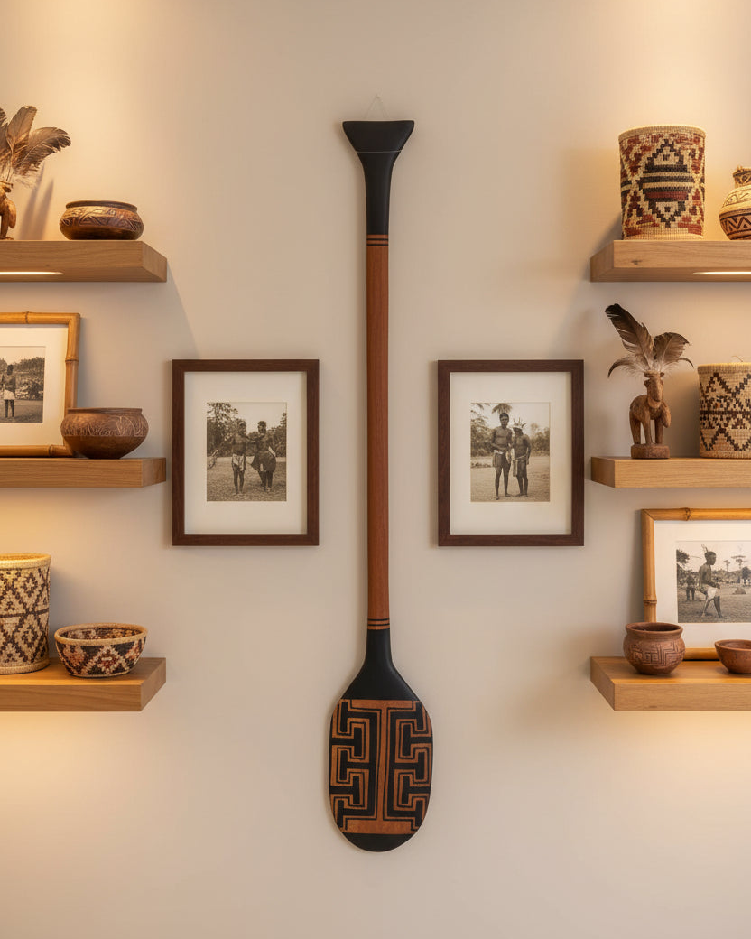 Remo decorativo de Madeira Povo Kayabi