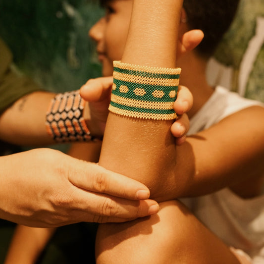 Pulseira de Miçanga Indígena Kayapó