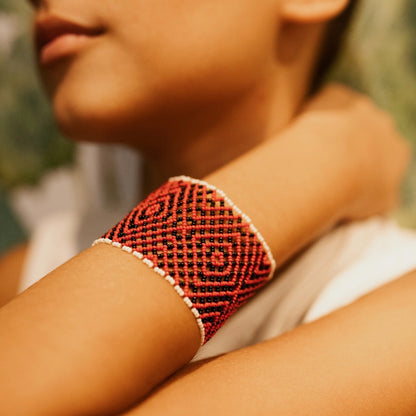 Pulseira Vermelha Artesanal Povo Waura