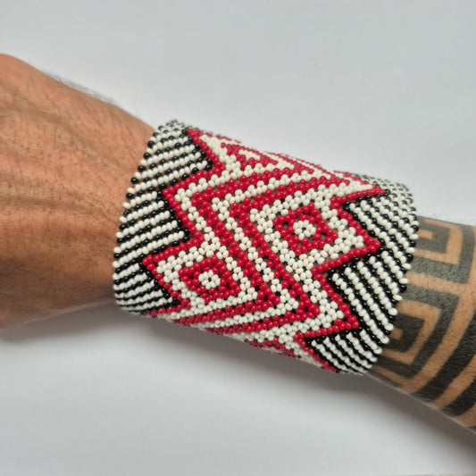 Pulseira de Miçanga fio Elástico Povo Kamayurá