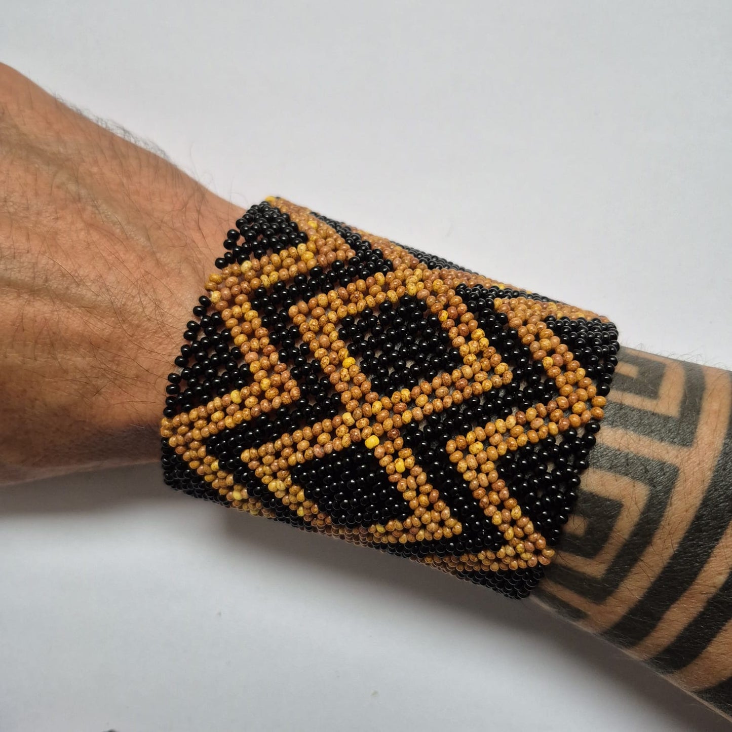 Pulseira de Miçanga fio Elástico Povo Kamayurá