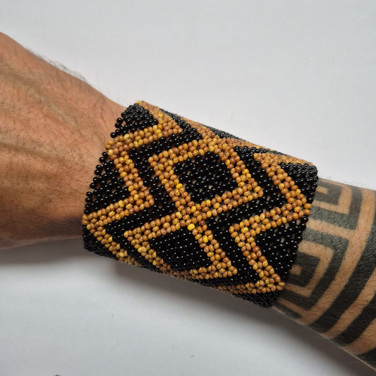 Pulseira de Miçanga fio Elástico Povo Kamayurá