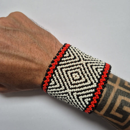 Pulseira de Miçanga fio Elástico Povo Kamayurá