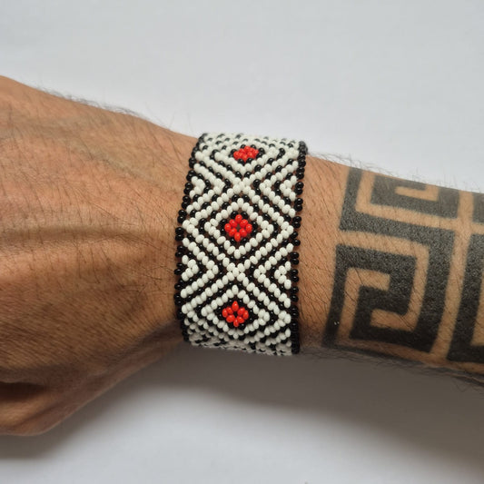 Pulseira de Miçanga fio Elástico Povo Kamayurá
