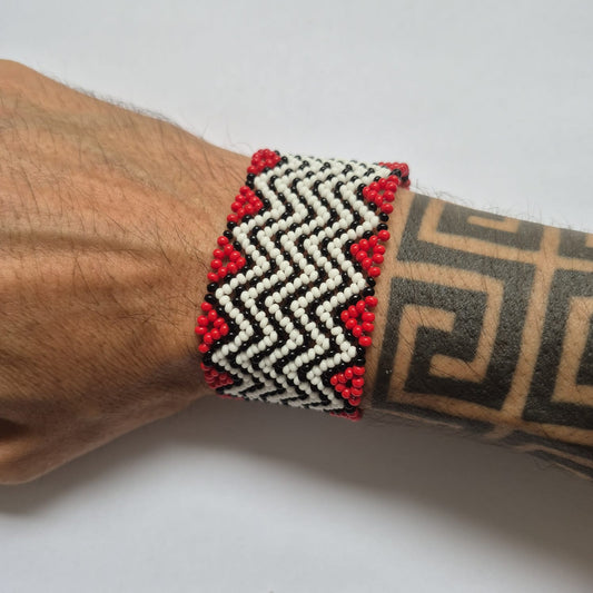 Pulseira de Miçanga fio Elástico Povo Kamayurá
