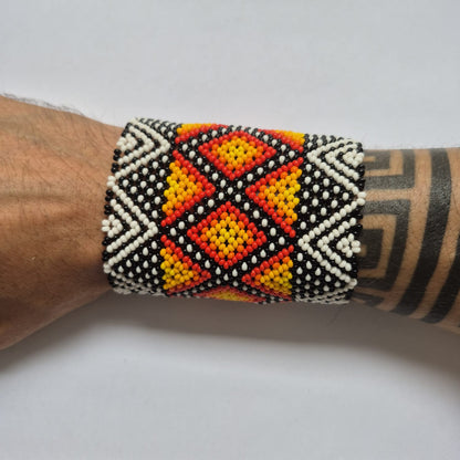 Pulseira de Miçanga fio Elástico Povo Kamayurá