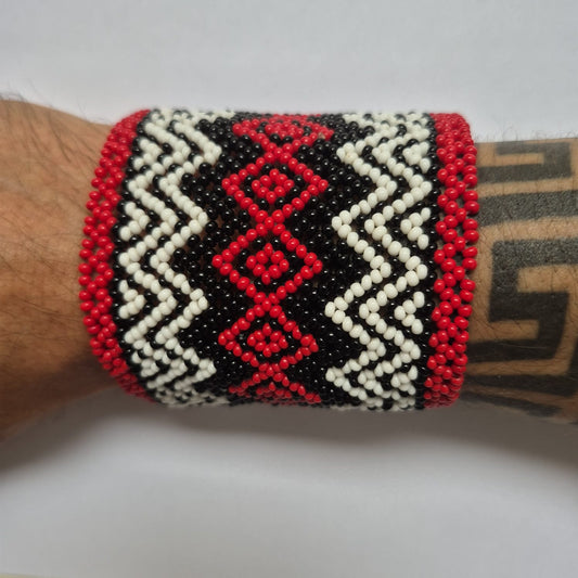 Pulseira de Miçanga fio Elástico Povo Kamayurá