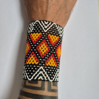 Pulseira de Miçanga fio Elástico Povo Kamayurá