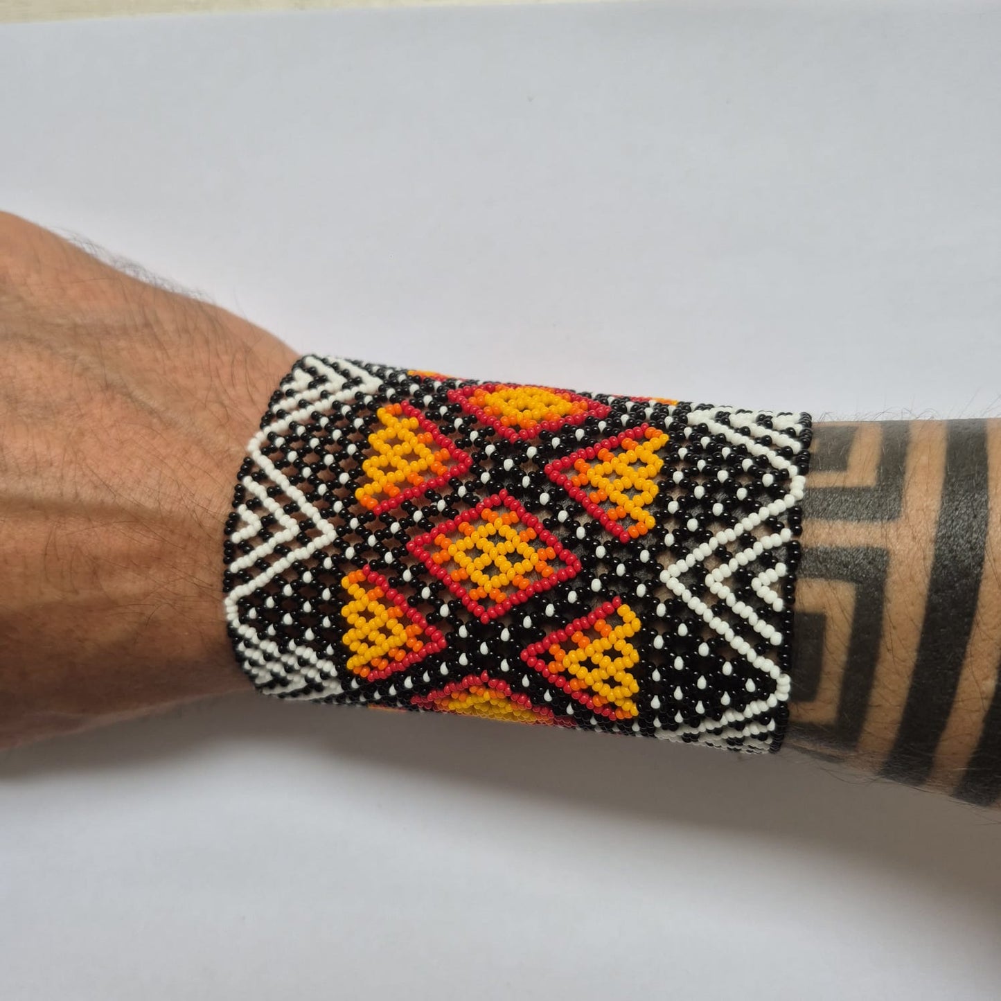Pulseira de Miçanga fio Elástico Povo Kamayurá