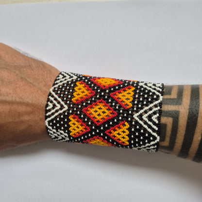Pulseira de Miçanga fio Elástico Povo Kamayurá