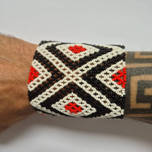 Pulseira de Miçanga fio Elástico Povo Kamayurá
