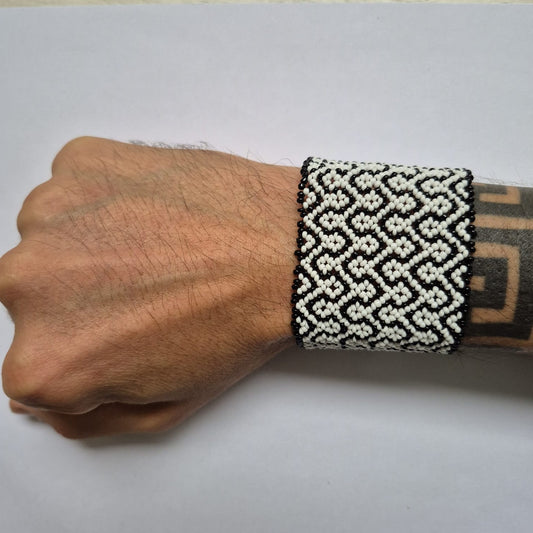 Pulseira de Miçanga fio Elástico Povo Waura