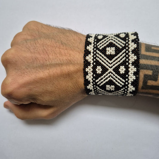 Pulseira de Miçanga fio Elástico Povo Waura