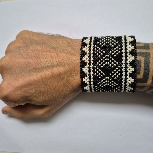 Pulseira de Miçanga fio Elástico Povo Waura