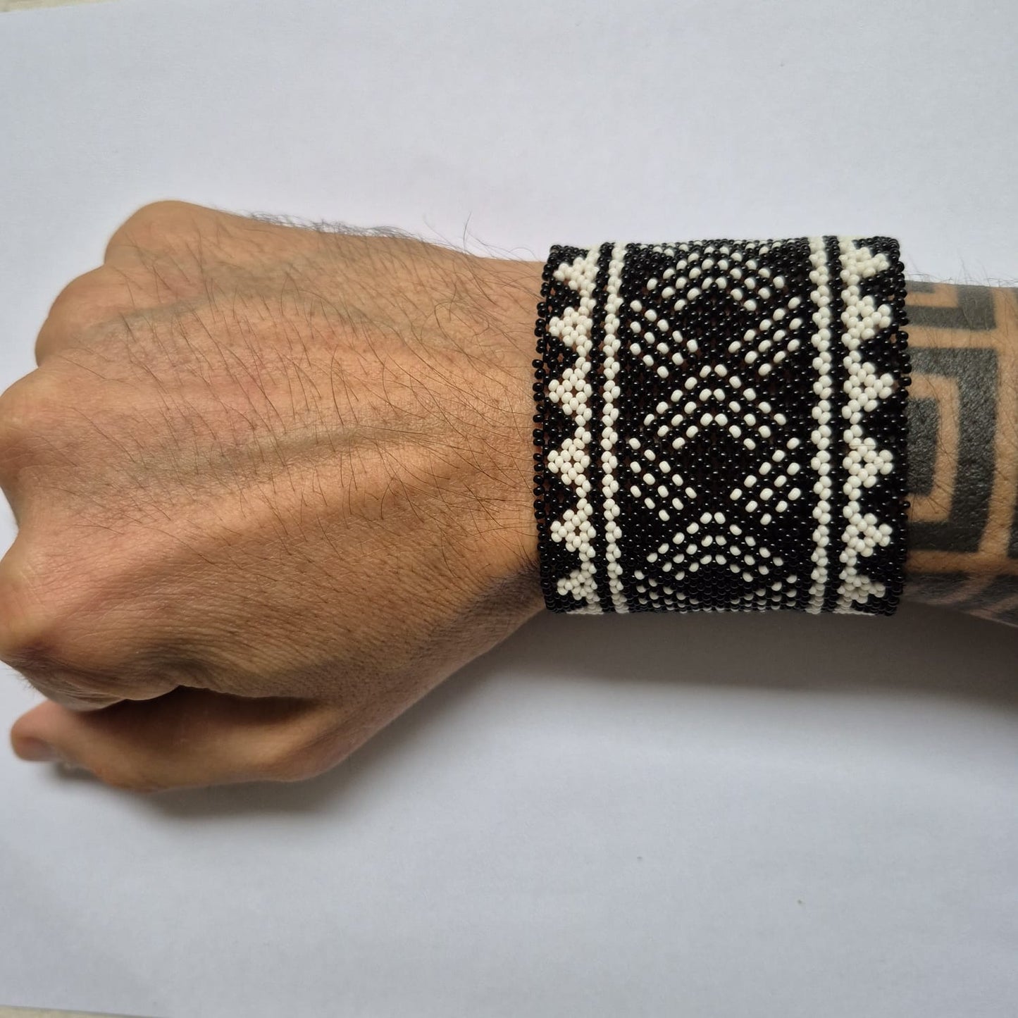 Pulseira de Miçanga fio Elástico Povo Waura