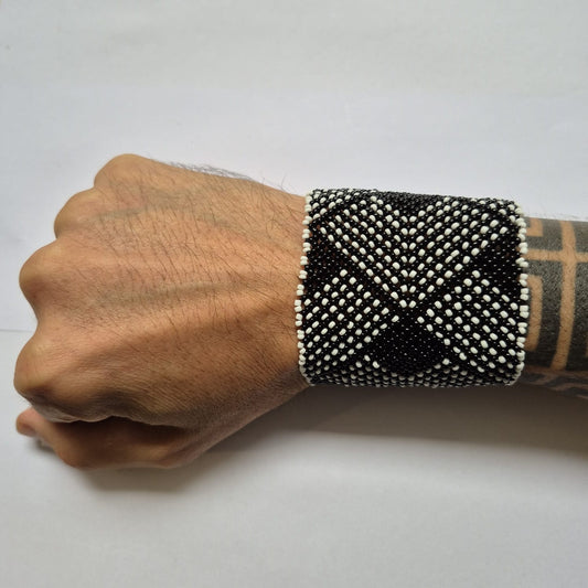 Pulseira de Miçanga fio Elástico Povo Waura