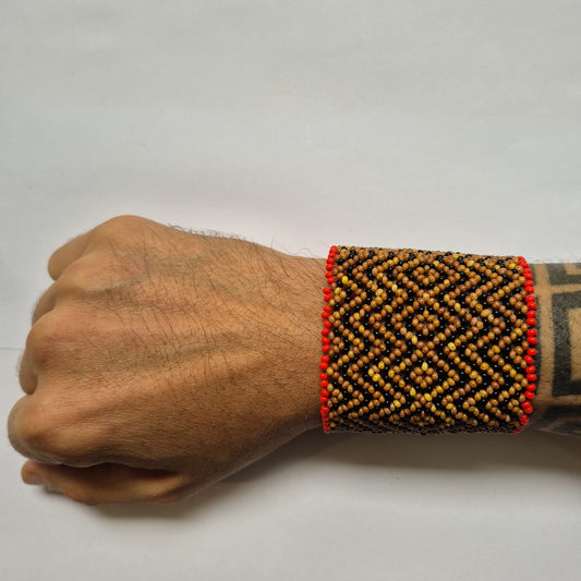 Pulseira de Miçanga fio Elástico Povo Waura