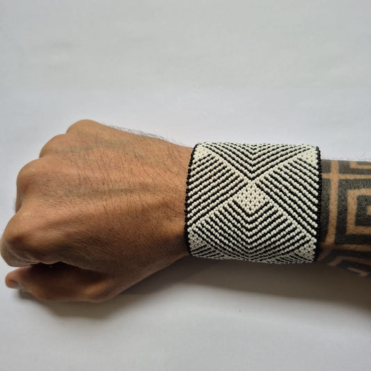 Pulseira de Miçanga fio Elástico Povo Waura