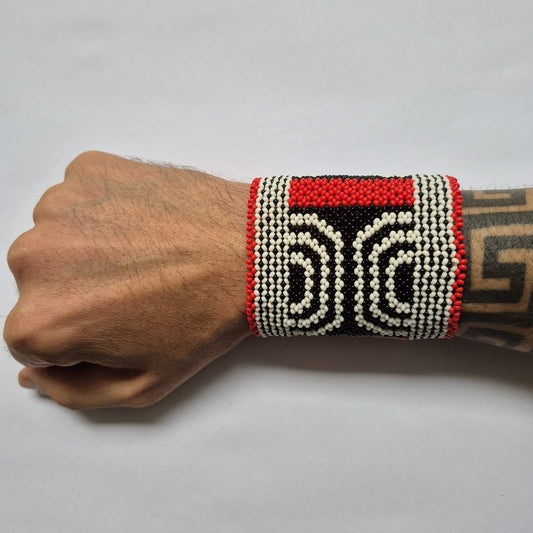 Pulseira de Miçanga fio Elástico Povo Waura