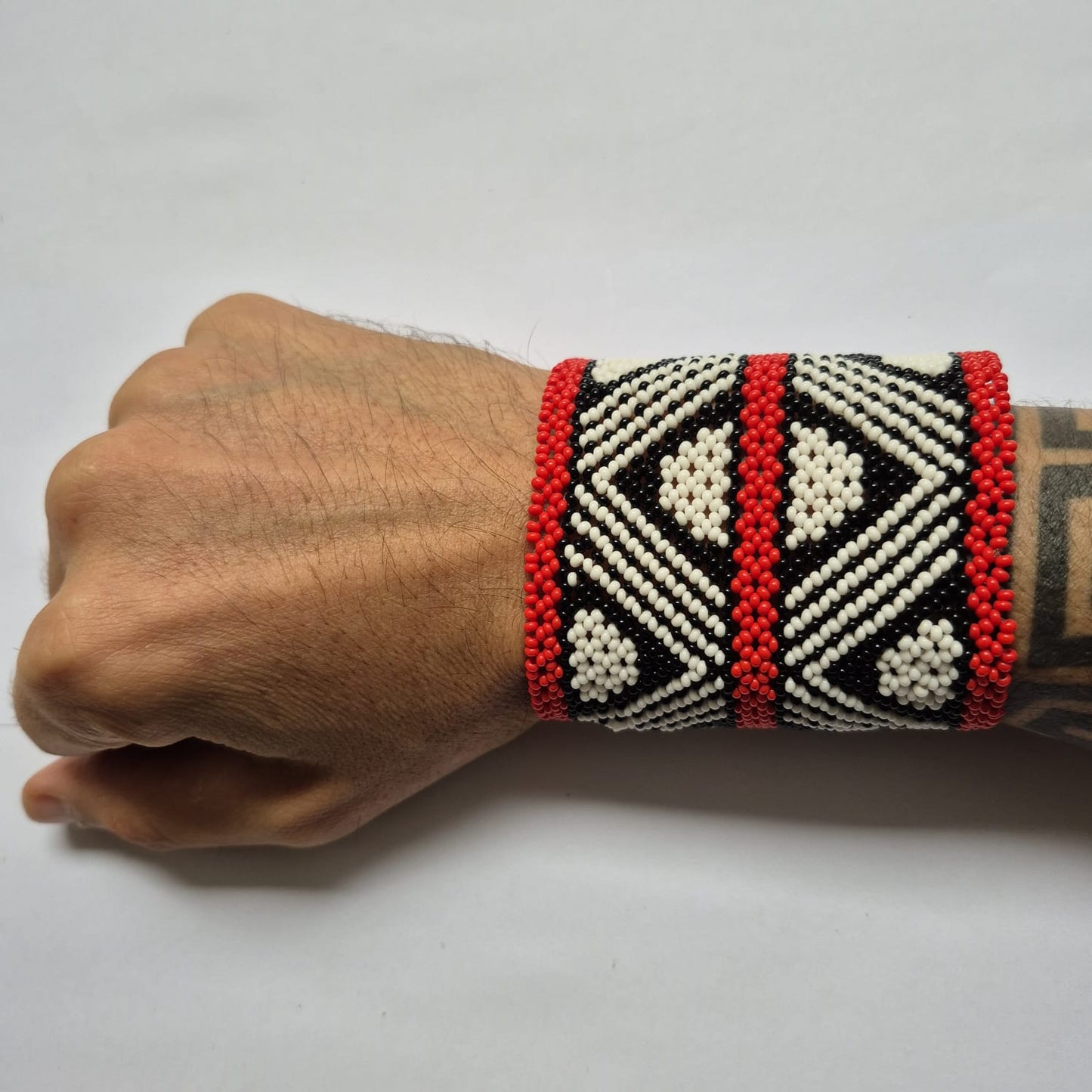 Pulseira de Miçanga fio Elástico Povo Waura