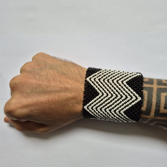 Pulseira de Miçanga fio Elástico Povo Waura